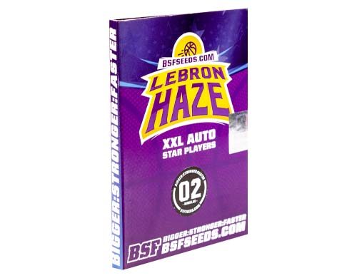 Paketabdeckung von Lebron Haze autoflowering Cannabis Samen aus dem Sensoryseeds Shop