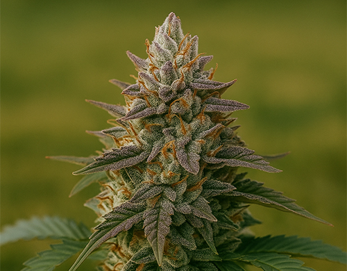 Tangie Auto Pflanze im Freien in der Blütephase