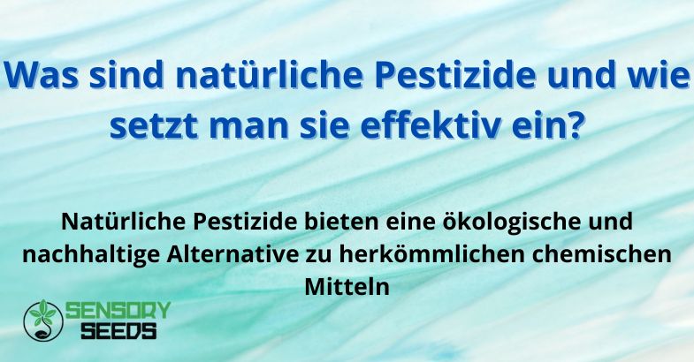 Was sind natürliche Pestizide und wie setzt man sie effektiv ein?