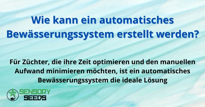 Wie kann ein automatisches Bewässerungssystem erstellt werden?