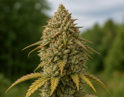 Gorilla Glue #4Pflanze im Freien in der Blütephase