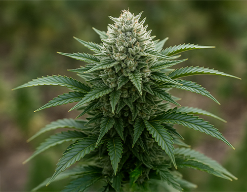 Gorilla WhitePflanze im Freien in der Blütephase